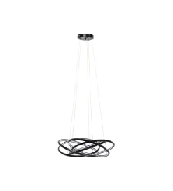 Lampa wisząca SATURN 72 cm czarna