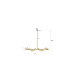 Lampa wisząca Scala Balls Brass 150 cm złota