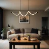 Lampa wisząca SERPENTE 120 cm czarna