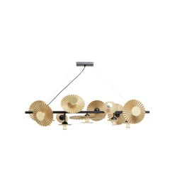 Lampa wisząca Soles 140 cm złota