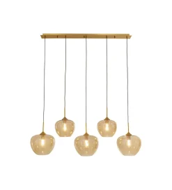 Lampa wisząca SPHERE FIVE 160 cm złota