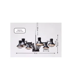 Lampa wisząca Spider Multi czarna