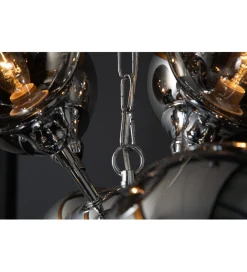 Lampa wisząca STARS 72 cm srebrna