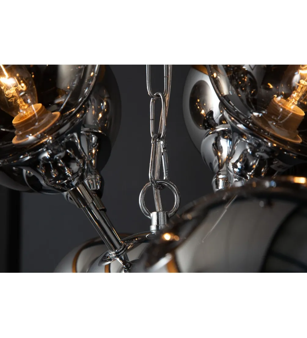 Lampa wisząca STARS 72 cm srebrna