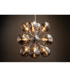 Lampa wisząca STARS 72 cm srebrna
