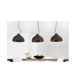 Lampa wisząca Studio 3 czarne złoto