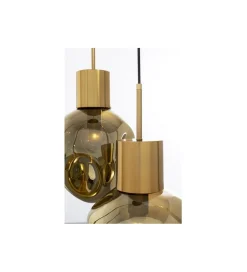 Lampa wisząca SUPERNOVA AMBER TRE 45 cm złota