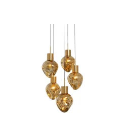 Lampa wisząca SUPERNOVA AMBER CINQUE 50 cm
