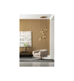 Lampa wisząca SUPERNOVA AMBER CINQUE 50 cm