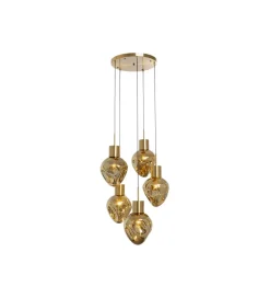 Lampa wisząca SUPERNOVA AMBER CINQUE 50 cm