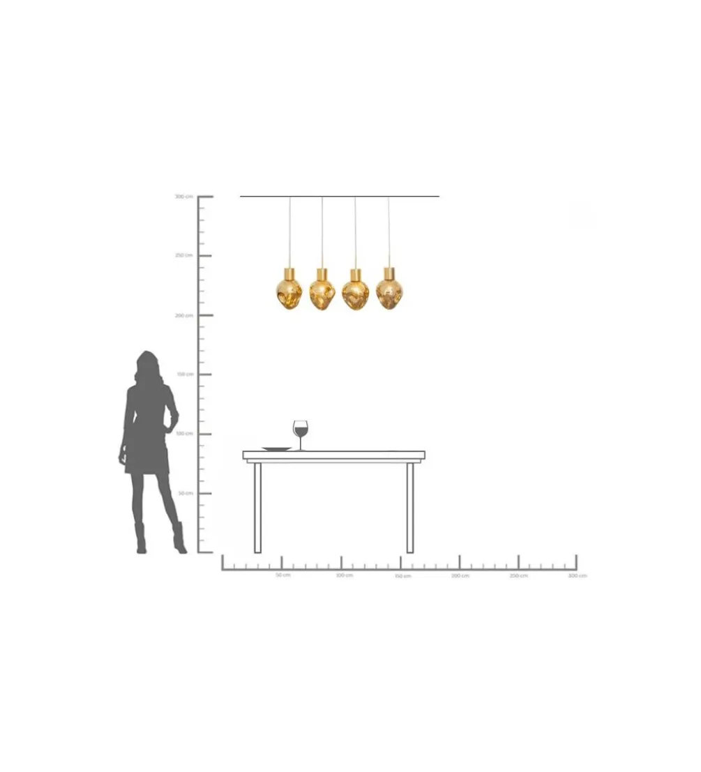 Lampa wisząca SUPERNOVA AMBER 110 cm