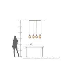 Lampa wisząca SUPERNOVA 120 cm smoky
