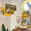 Lampa wisząca TECHO 40 cm złota
