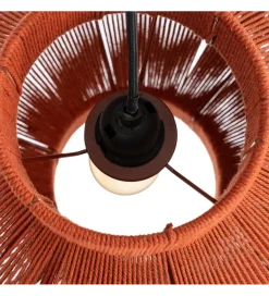 Lampa wisząca TEJA 30 cm lina papierowa ceglasty