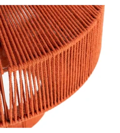 Lampa wisząca TEJA 30 cm lina papierowa ceglasty