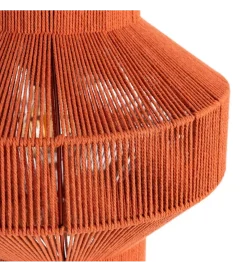 Lampa wisząca TEJA 30 cm lina papierowa ceglasty