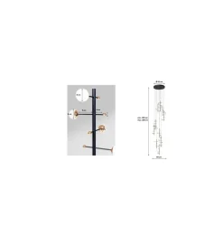 Lampa wisząca TRAPEZ 280 cm