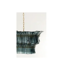 Lampa wisząca VENEZIA 130 cm niebieska