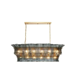 Lampa wisząca VENEZIA 130 cm niebieska