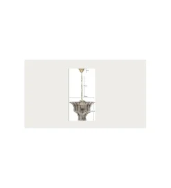 Lampa wisząca VENEZIA 50 cm smoke