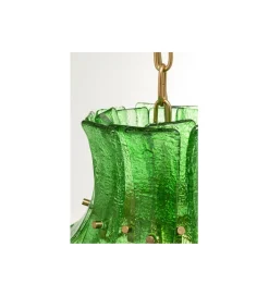 Lampa wisząca VENEZIA DOUBLE 53 cm zielony