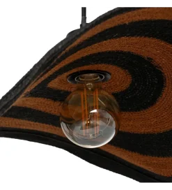 Lampa wisząca WRENKMA 94 cm pomarańczowo czarna