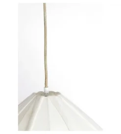 Lampa wisząca ZUBEDA 49 cm kremowa