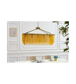 Lampa wisząca ZWINGER  80 cm złota