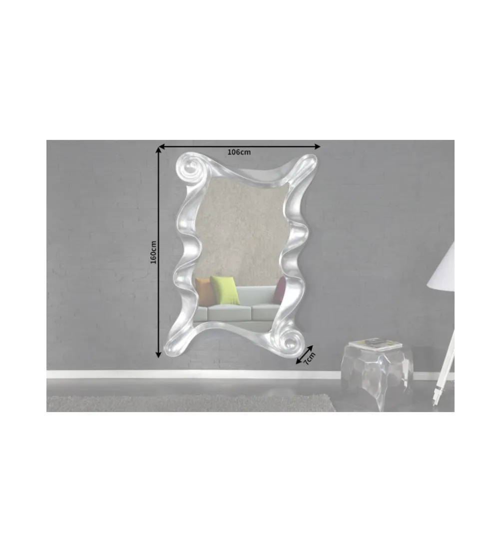 Lustro Alice 160 cm srebrne