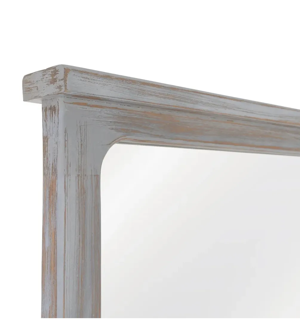Lustro BEGASTA 170 cm drewno paulowni szare