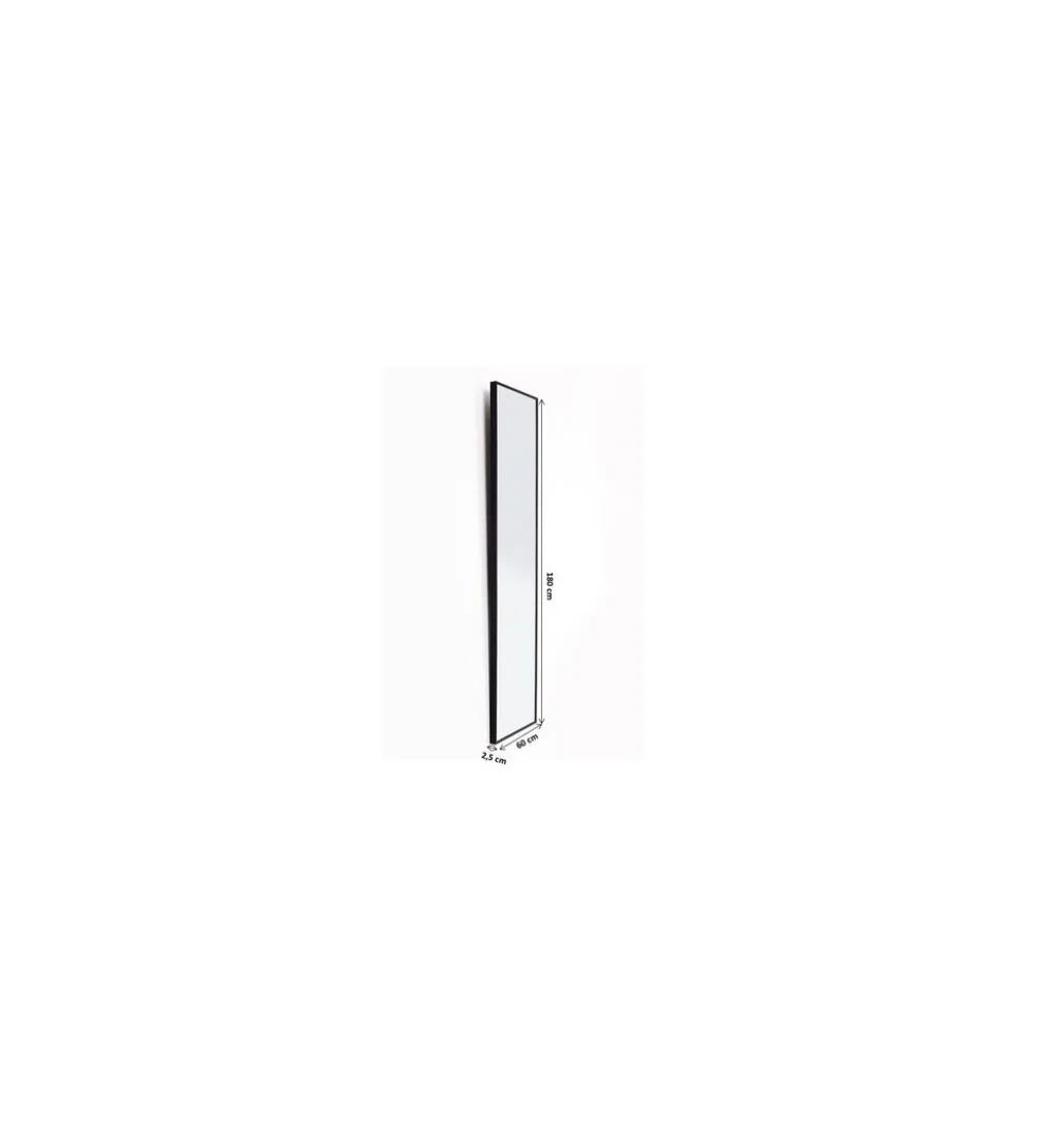 Lustro BELLA MO 60 x 180 cm czarne