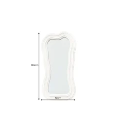 Lustro ścienne FUENTE II RUBIO 100 cm białe