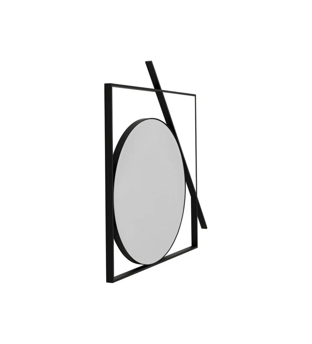 Lustro ścienne MIRO 88 cm czarne