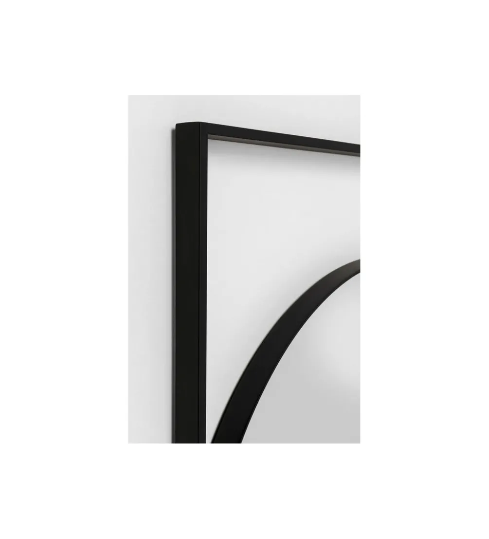 Lustro ścienne MIRO 88 cm czarne
