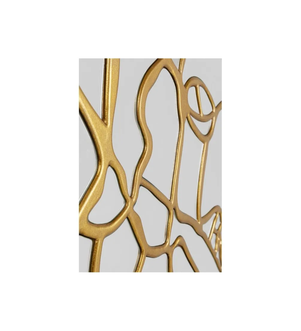 Lustro ścienne Pieces 100 cm złote