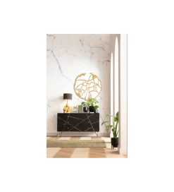 Lustro ścienne Pieces 100 cm złote