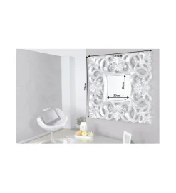 Lustro ścienne Venice 75cm srebrne