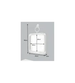 Lustro DEBORA 35 Cm srebrne