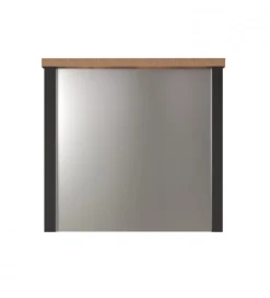 Lustro do przedpokoju ENNA 73 cm w optyce drewna mango