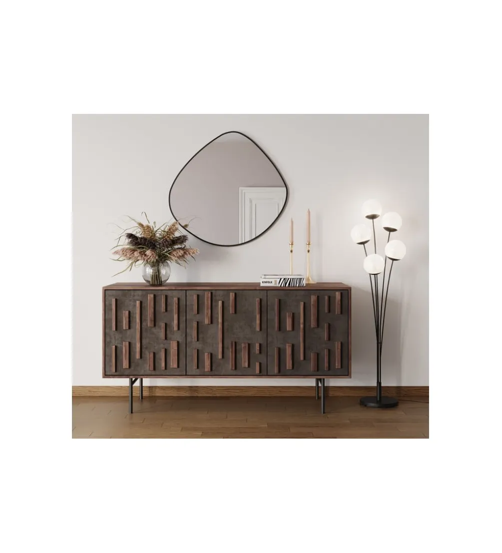 Lustro GOTEBORG 71 x 71 cm czarne