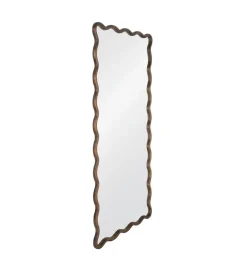Lustro JOMANEO 180 cm drewno paulowni brązowe