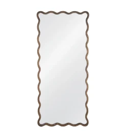 Lustro JOMANEO 180 cm drewno paulowni brązowe