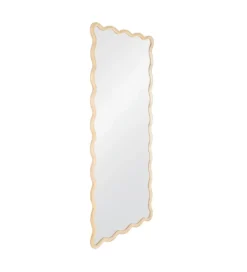 Lustro JOMANEO 180 cm drewno paulowni naturalne