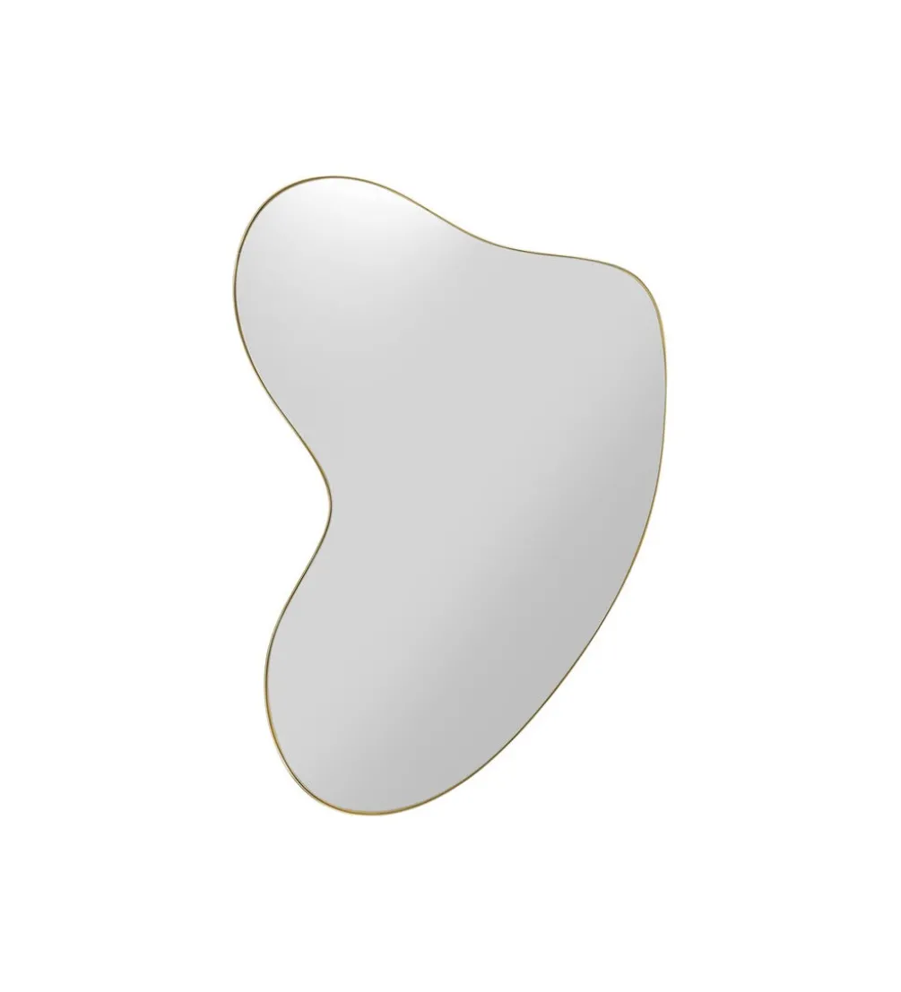 Lustro SHAPE 110 cm x 10 cm w kolorze mosiądzu