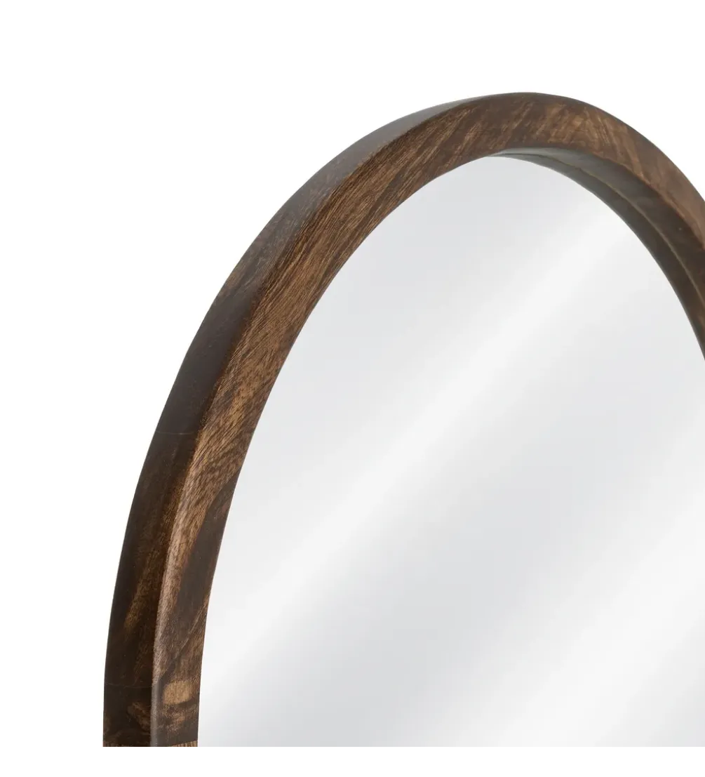 Lustro SITEMATH 160 cm drewno paulowni brązowe