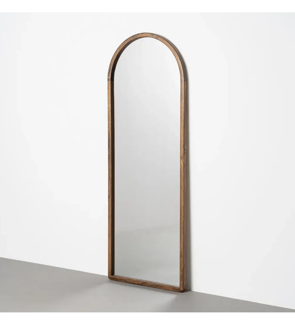 Lustro SITEMATH 160 cm drewno paulowni brązowe