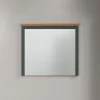 Lustro STANTON 68 cm  w optyce dębu Evoke Ciemnozielony