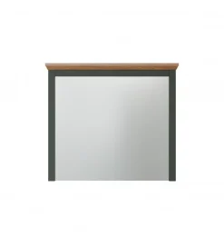 Lustro STANTON 68 cm  w optyce dębu Evoke Ciemnozielony
