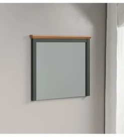 Lustro STANTON 68 cm  w optyce dębu Evoke Ciemnozielony