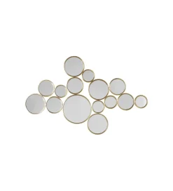 Lustro wiszące BUBBLES 138 x 93 cm złote